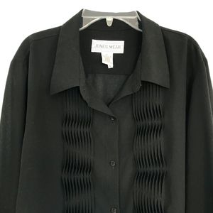 Jones Wear Tuxedo Blouse